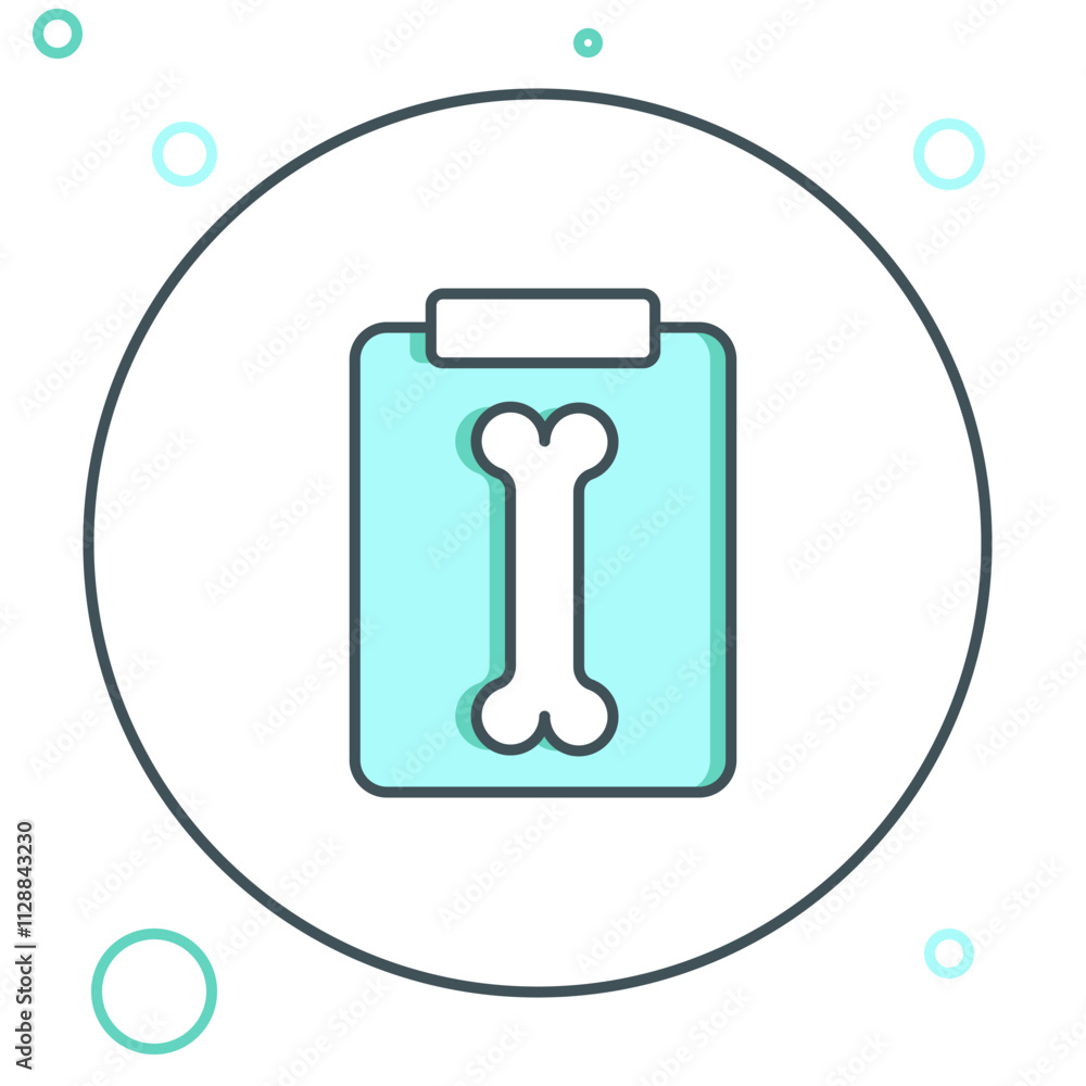 Line X-ray shots icon isolated on white background. Colorful outline concept. Vector Line X-ray shots icon isolated on white background. Colorful outline concept. Vector