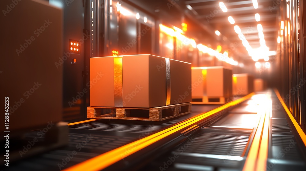 Team stacking finished packages for shipment selective focus ready for delivery realistic Multilayer in a loading area Team stacking finished packages for shipment selective focus ready for delivery realistic Multilayer in a loading area