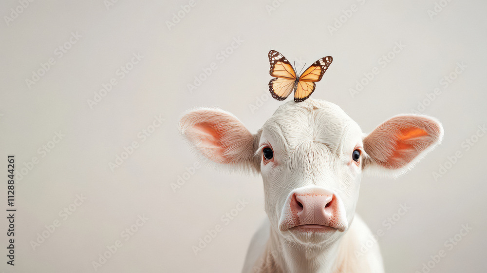 cute cow face with innocent expression cute cow face with innocent expression