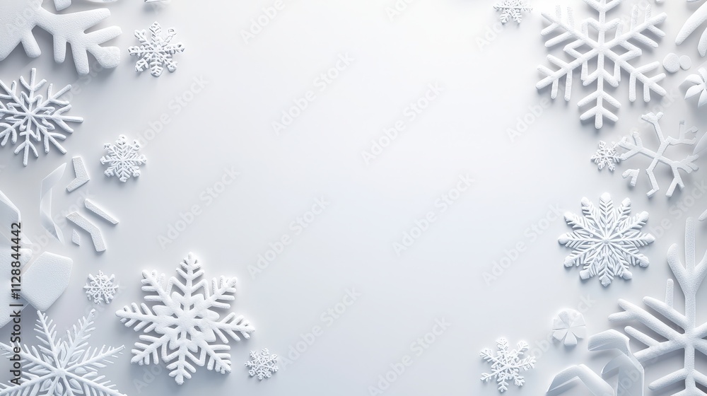 A white background with a snowflake pattern A white background with a snowflake pattern