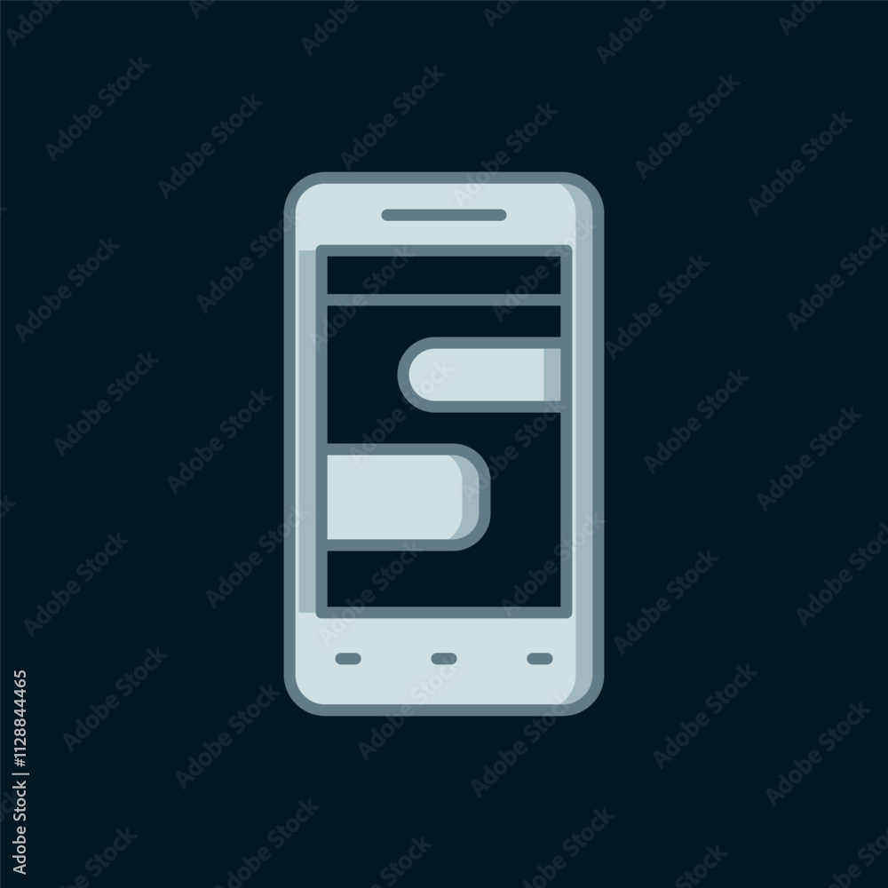 Line New chat messages notification on phone icon isolated on black background. Smartphone chatting sms messages speech bubbles. Flat filled outline style with shadow. Vector Line New chat messages notification on phone icon isolated on black background. Smartphone chatting sms messages speech bubbles. Flat filled outline style with shadow. Vector