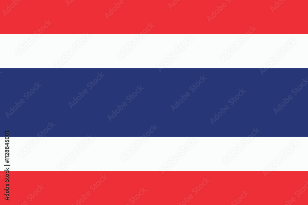Illustration of Thailand flag vector Illustration of Thailand flag vector