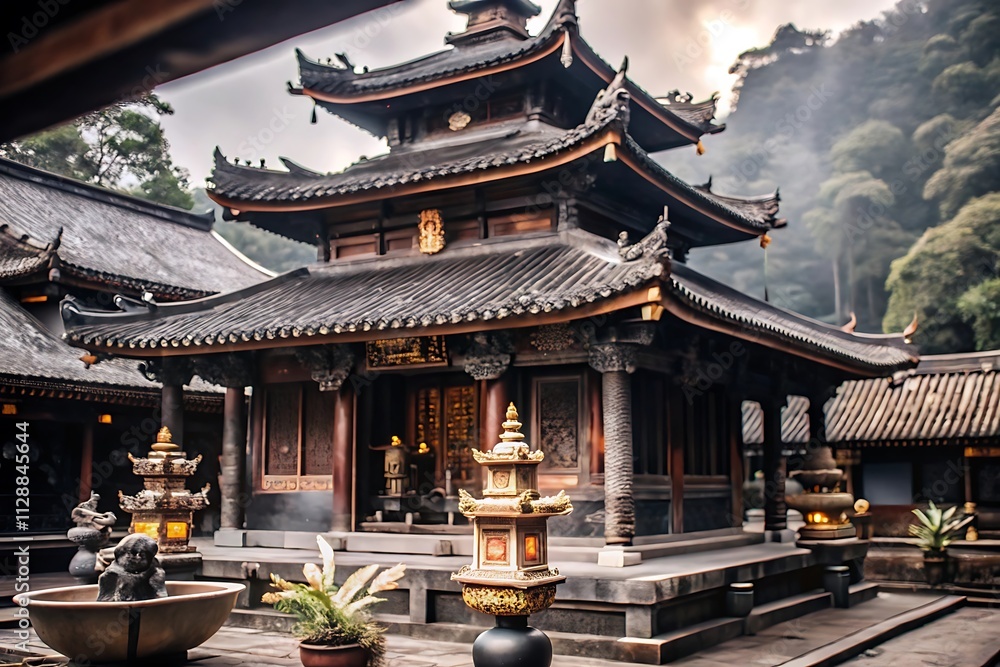 Sacred Temple Design Symbolizing Spirituality Sacred Temple Design Symbolizing Spirituality
