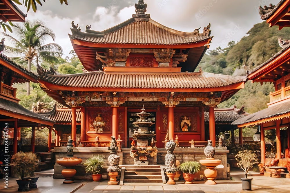 Sacred Temple Design Symbolizing Spirituality Sacred Temple Design Symbolizing Spirituality