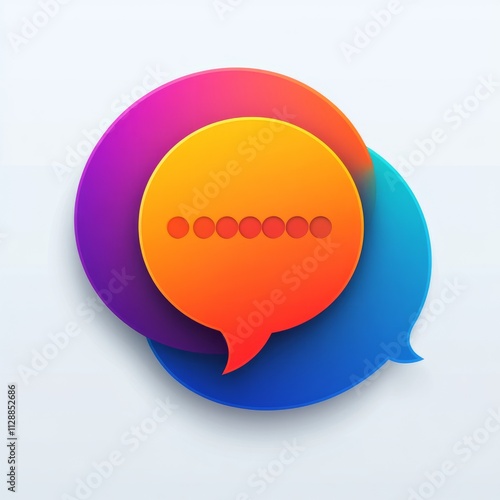 Colorful Speech Bubbles Graphic Design