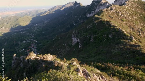 Beautiful mountain landscape at sunset