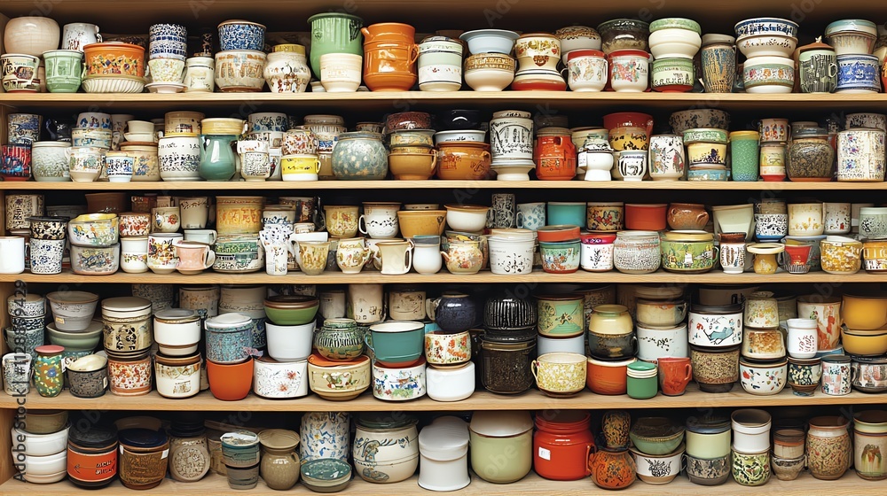 Shelves filled with large quantities of items copy space bulk purchasing ethereal Overlay with pricing tags Shelves filled with large quantities of items copy space bulk purchasing ethereal Overlay with pricing tags