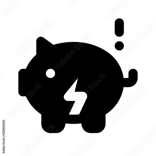 Broke Simple Glyph Icon. Single icon, glyph vector icon