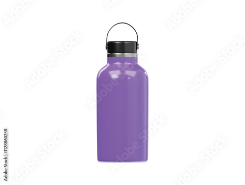 Water bottle icon 3d render illustration