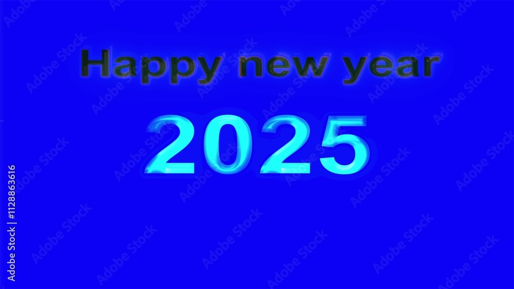 Happy New Year 2025. Festive background for your design. Vector blue color illustration. Happy New Year 2025. Festive background for your design. Vector blue color illustration.