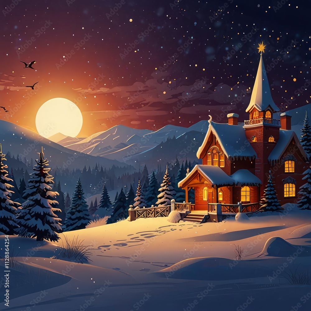 Fototapeta premium Christmas in the city