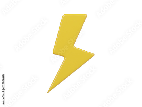 3d energy icon isolated