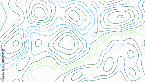 Luxury topographic wavy pattern and geographic grid map design. Abstract simple elegant minimal modern wavy line curve.