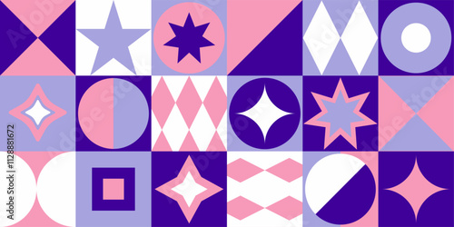 New Year's card. New Year and Christmas greeting card. The postcard is drawn in the style of abstraction
