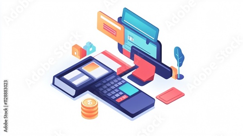 Wallpaper Mural 2D Credit Card Icon for Online Payment in Cashless Society Torontodigital.ca