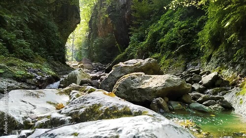 Magnificent nature photo from the camera of a traveler enjoying freedom and inner peace
