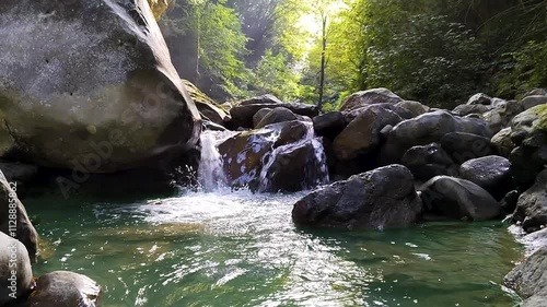 Magnificent nature photo from the camera of a traveler enjoying freedom and inner peace
