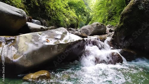 Magnificent nature photo from the camera of a traveler enjoying freedom and inner peace
