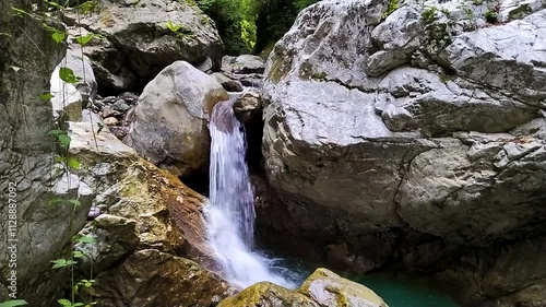Magnificent nature photo from the camera of a traveler enjoying freedom and inner peace
