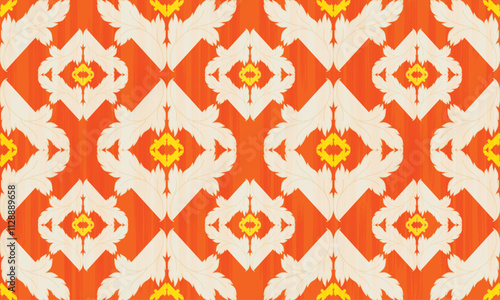 The fabric patterns seamless vector pattern, beautifully arranged