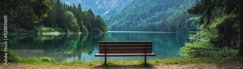 Solitary Bench Overlooking ...