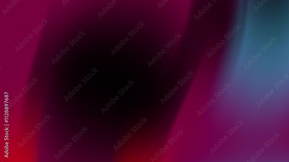 Abstract gradient background with red, purple, and blue hues.