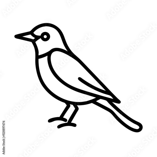"Oriole Bird Generative AI Vector and Line Art Design for Graphic Projects"