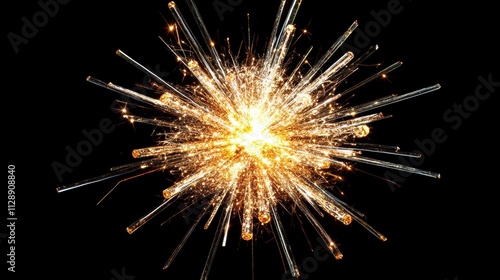 Wallpaper Mural Sparkling Fireworks Burst Torontodigital.ca