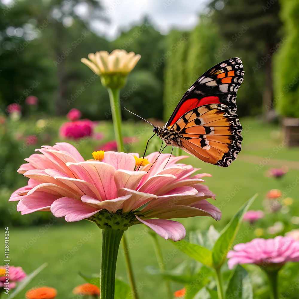 butterfly and flower butterfly and flower