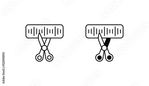 Audio editing icon design with white background stock illustration