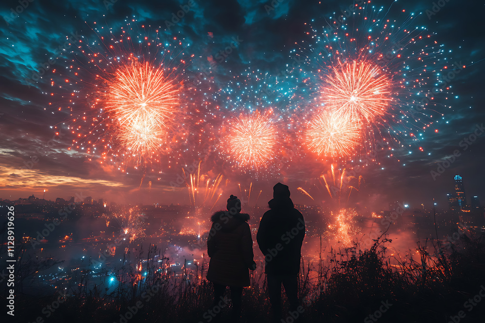 The first day of the year celebrated with dazzling fireworks, lively parties, festive decorations, and joyous traditions marking a fresh start. The first day of the year celebrated with dazzling fireworks, lively parties, festive decorations, and joyous traditions marking a fresh start.