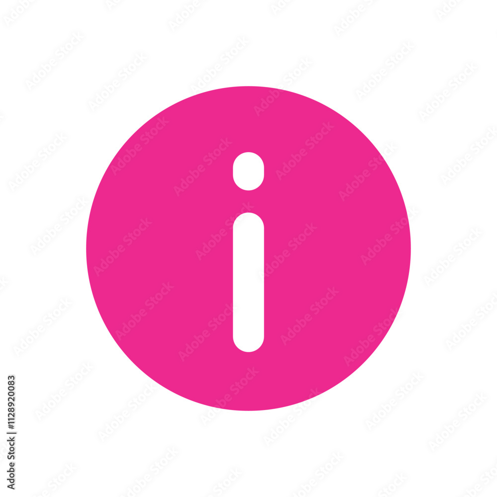 Abstract Pixelated Pink Circle with Central Vertical Line Abstract Pixelated Pink Circle with Central Vertical Line