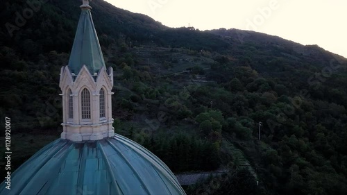 CASTEL PETROSO SEEN FROM ABOVE ILLUMINATED, JUST BEFORE DARKNESS 4
