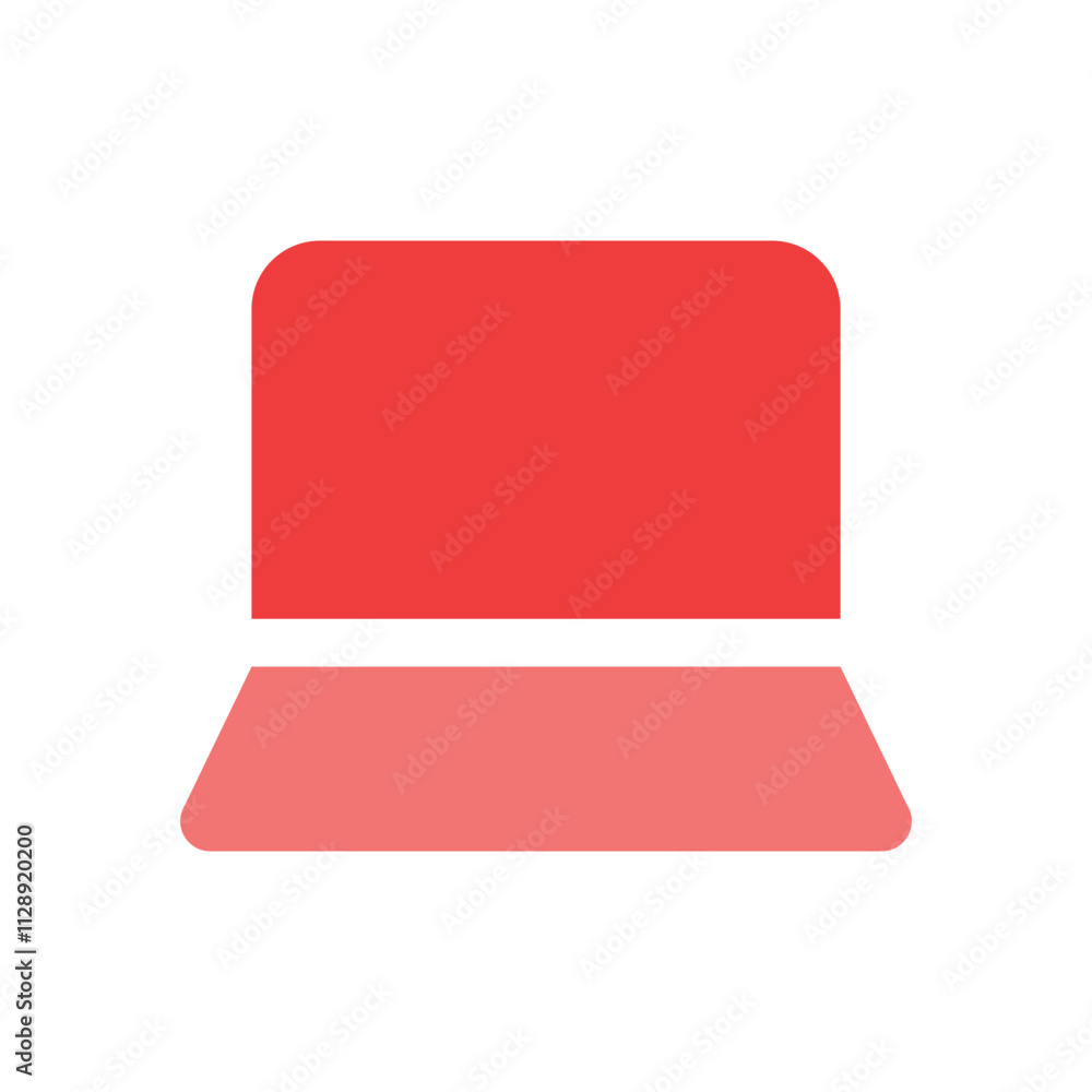 Abstract digital rendering of a red, two-tiered platform or pedestal. Abstract digital rendering of a red, two-tiered platform or pedestal.
