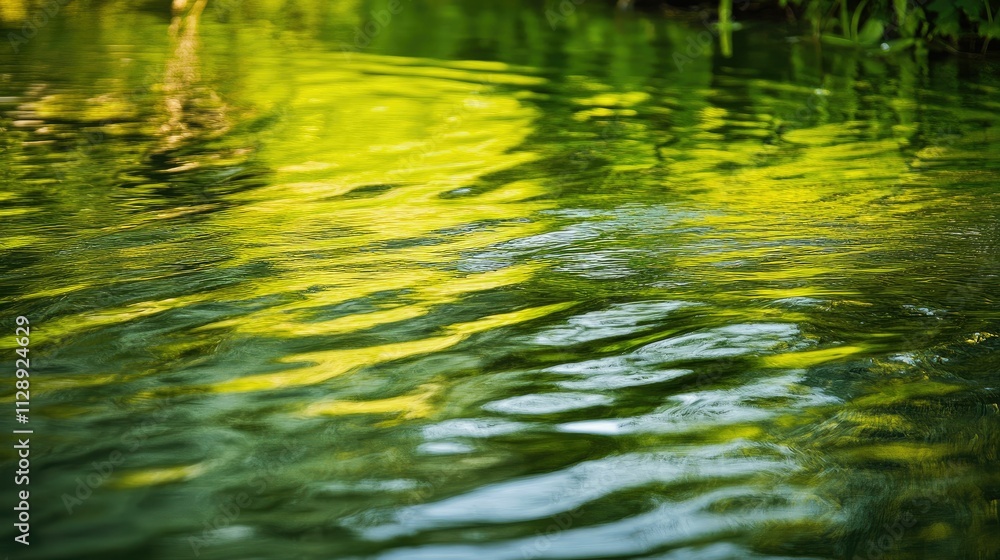 Lush green abstracts in natural serenity Lush green abstracts in natural serenity