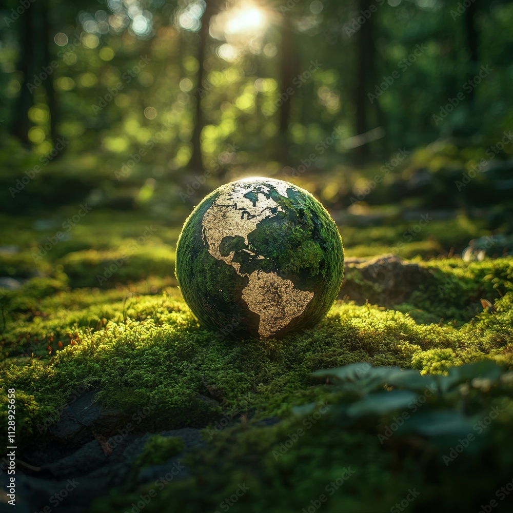 Earth in Mossy Forest Earth in Mossy Forest