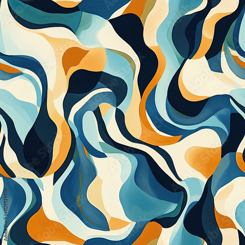 Abstract art background with seamless pattern
