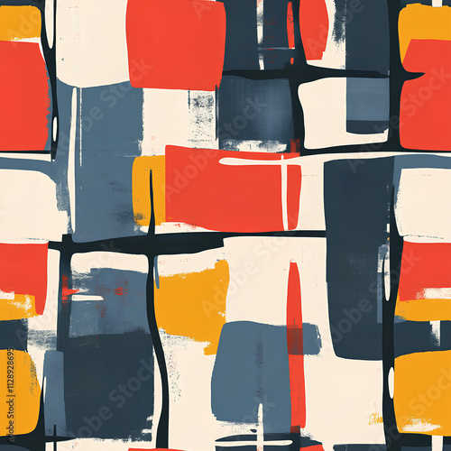 Abstract art background with seamless pattern