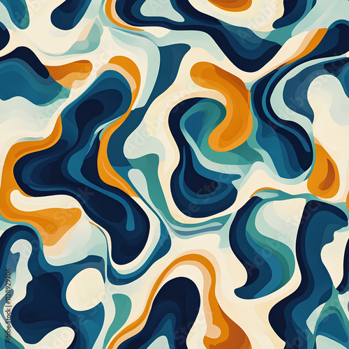 Abstract art background with seamless pattern