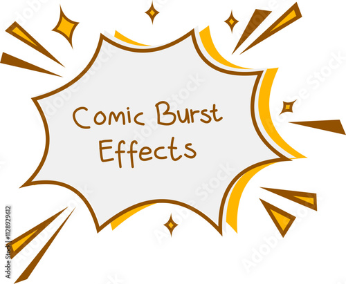 Comic burst effect