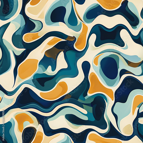 Abstract art background with seamless pattern