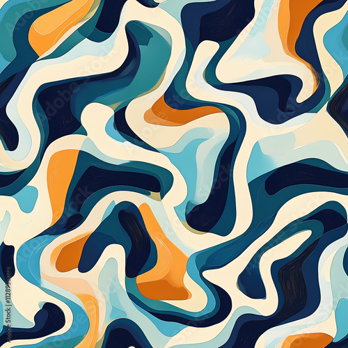 Abstract art background with seamless pattern