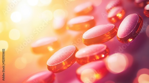 Fototapeta Naklejka Na Ścianę i Meble -  Nanostructured drug carriers for enhanced bioavailability and controlled release of medications