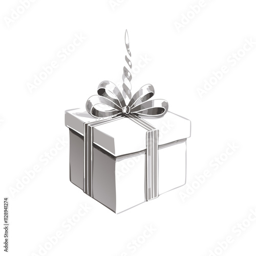 Christmas Gift Present Sketch Celebration Decoration Winter Event Festival of X-Mas
