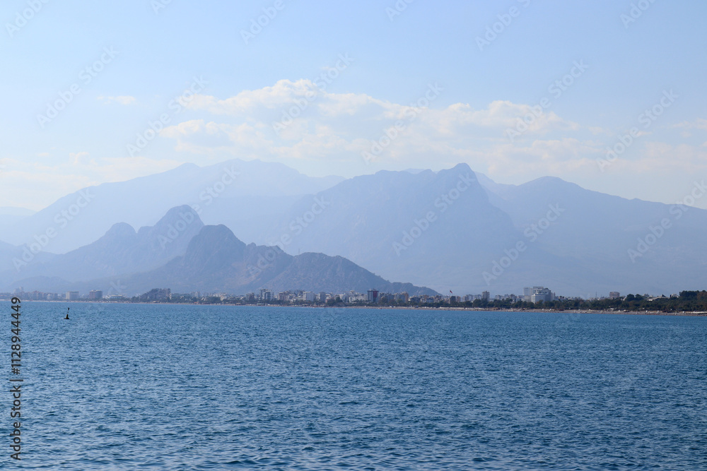 Sea view from Turkey's Antalya coastline Sea view from Turkey's Antalya coastline