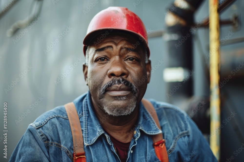 Portrait of a middle aged male plumber Portrait of a middle aged male plumber