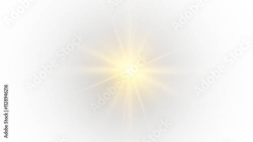 Png light effect. Spotlight spark. Stadium Lighting. Sunlight, Spot lighting with insert bams of ICE strobes. Bring in the spotlight with a star.	
