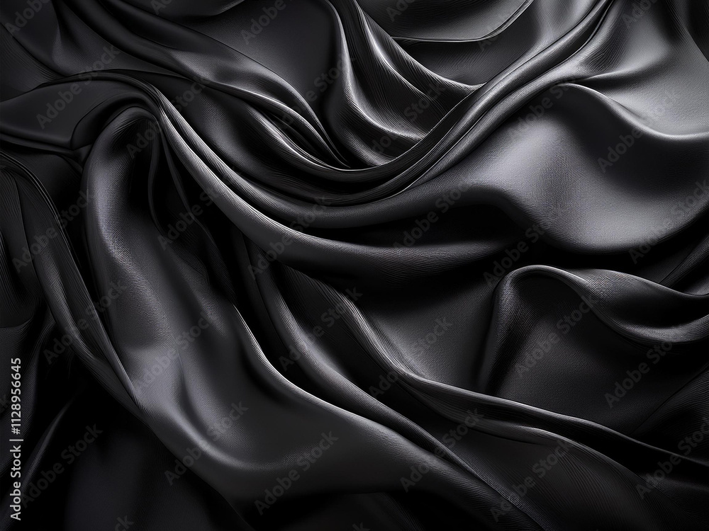 Obraz premium 黒い布のテクスチャー