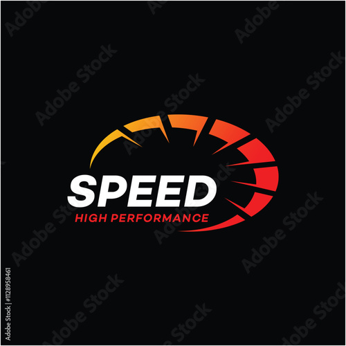 Speed ​​logo design vector illustration