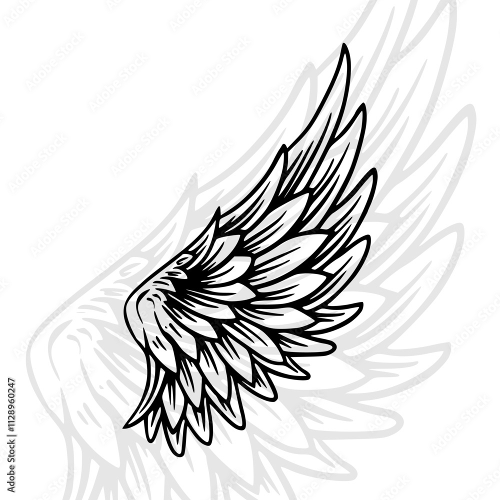illustration wings of an eagle illustration wings of an eagle